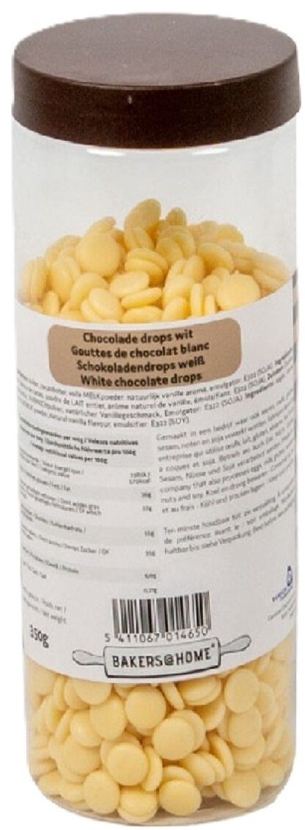 Bakers@home chocolade drops wit
