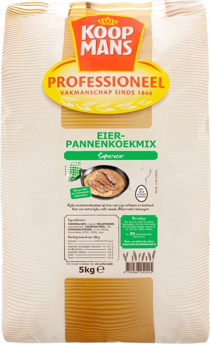 Koopmans Professioneel Eierpannenkoekmix superieur 5 kg