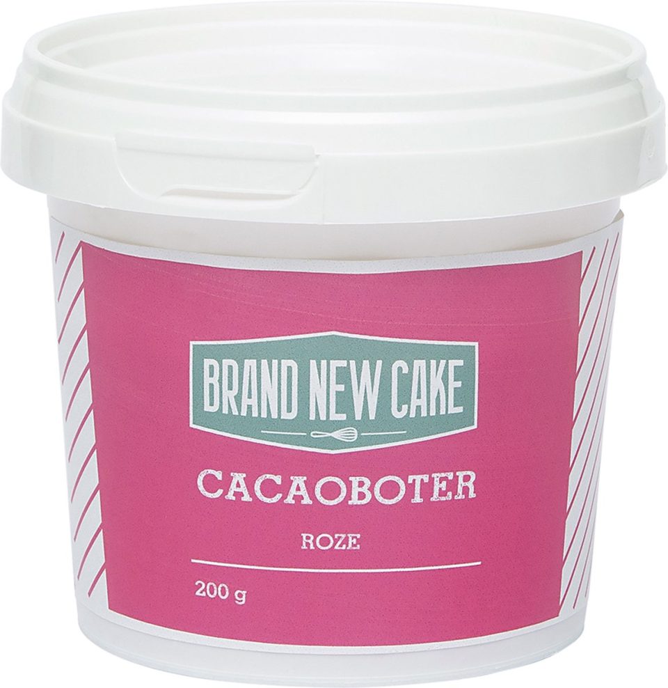 Brand New Cake Cacaoboter gekleurd Roze 200 g