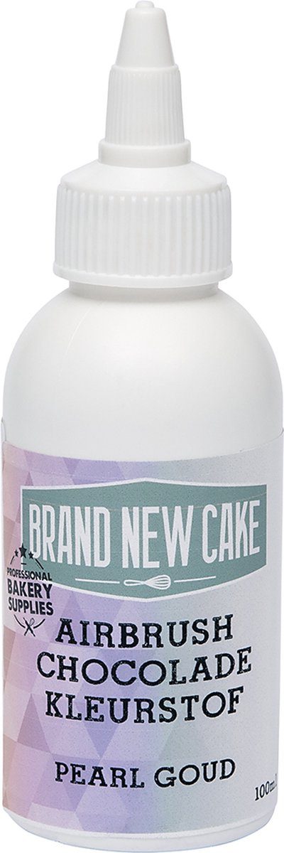 Brand New Cake kleurstof Airbrush Choco Pearl Goud 100 ml
