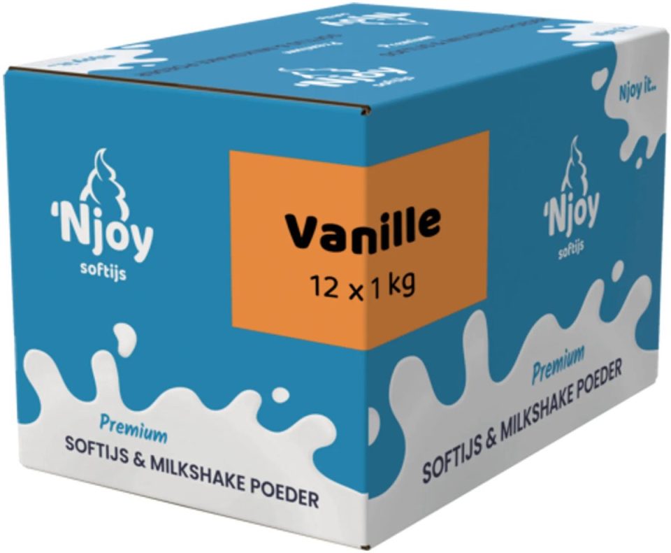 Njoy Vanilleijs Mix 12 x 1 kg