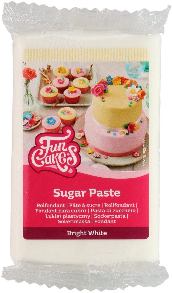 FunCakes rolfondant Wit Fondant Taartdecoratie 250 g