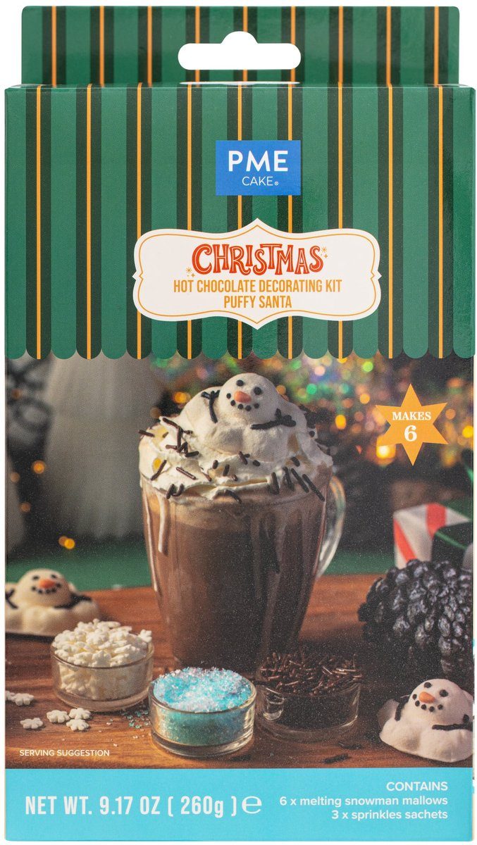 PME Hot Chocolate Decoration set Melting Snowman