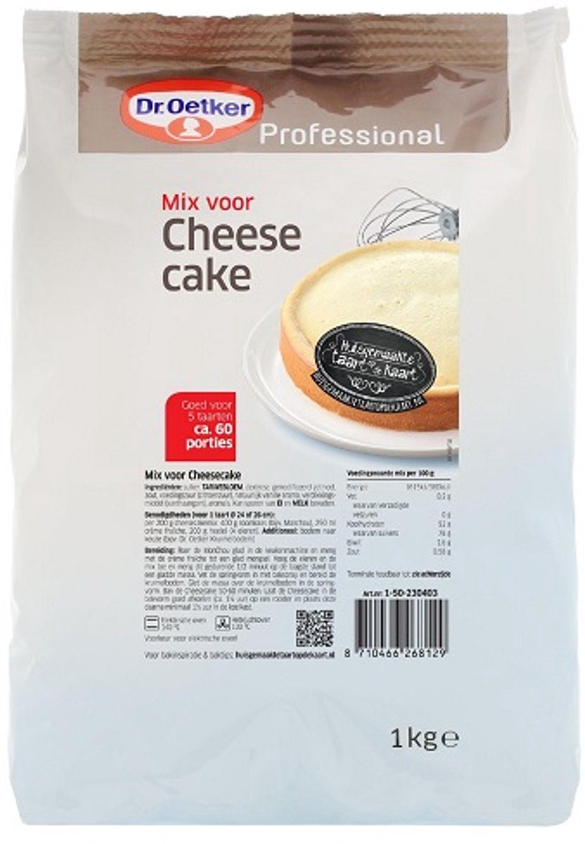 Dr. Oetker Mix voor Cheesecake 1 kg