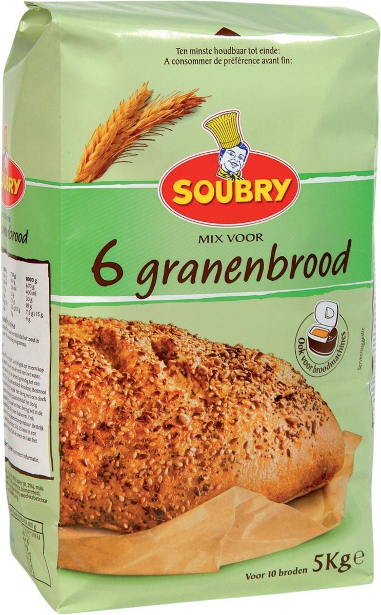 Soubry Mix voor 6 granenbrood 5 kg