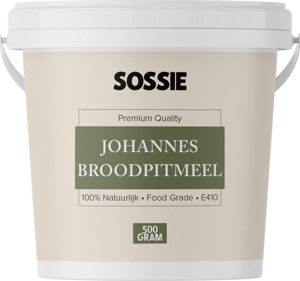 Sossie Johannesbroodpitmeel 100% Natuurlijk Food Grade 500 g