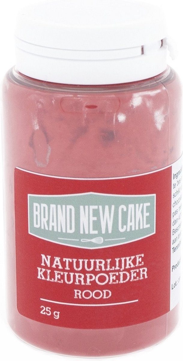 Brand New Cake Natuurlijke Kleurpoeder Rood 25 g