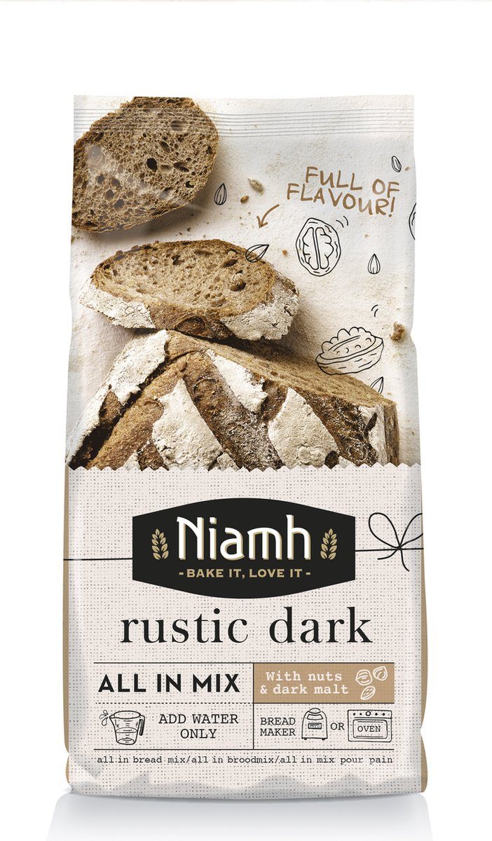 Niamh Rustic Dark All-in Broodmix 1 kg
