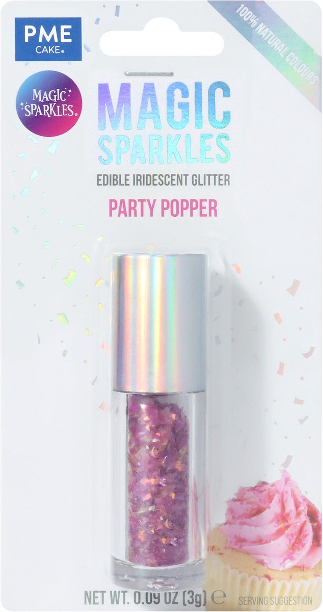 PME Magic Sparkles Edible Glitter Party Popper () 3 g