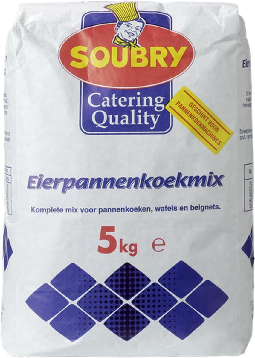 Soubry Eierpannenkoekmix mix voor pannenkoeken wafels en beignets 5 kg
