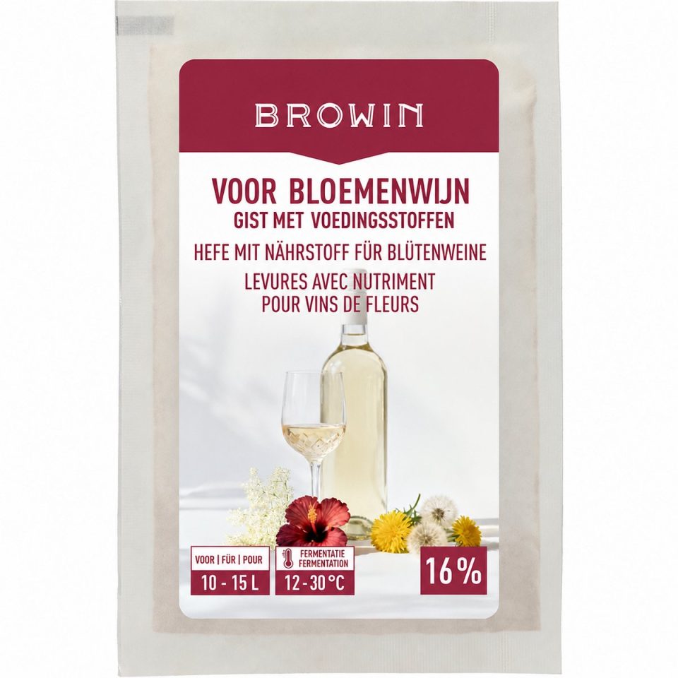 Browin Wijngist met Voedingsstoffen voor Bloemwijnen 15 l