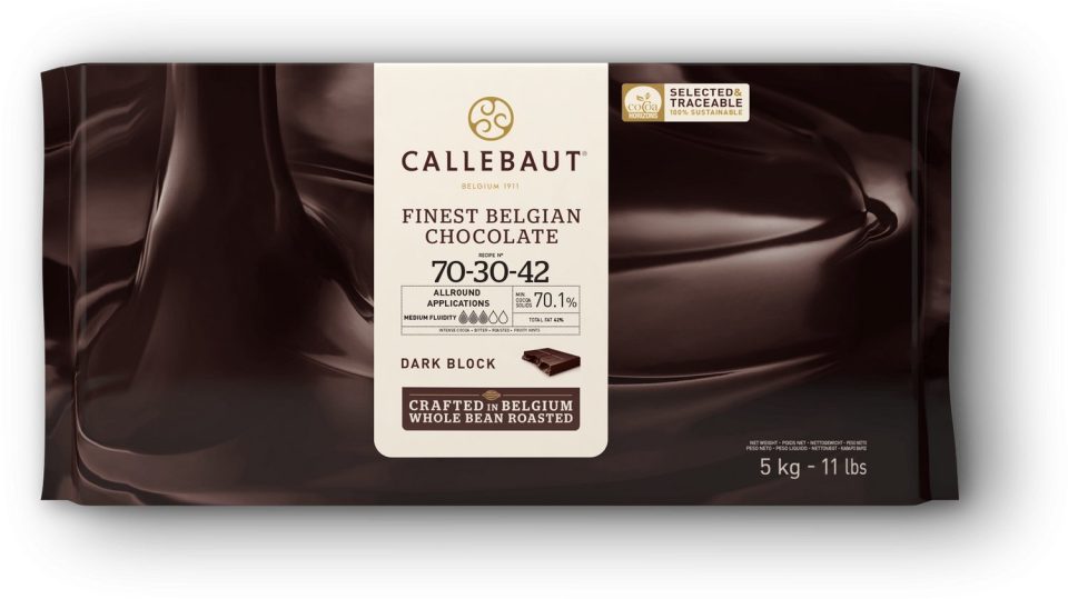Callebaut chocolade 70-30-42 Donkere 70.3% 5 kg