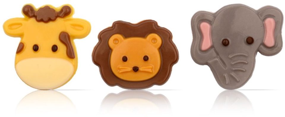 Brand New Cake Chocoladedecoratie Safari Dieren (6 stuks)