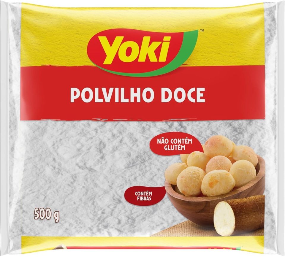 Yoki Polvilho Doce Zoete Cassavemeel Glutenvrij 500 g