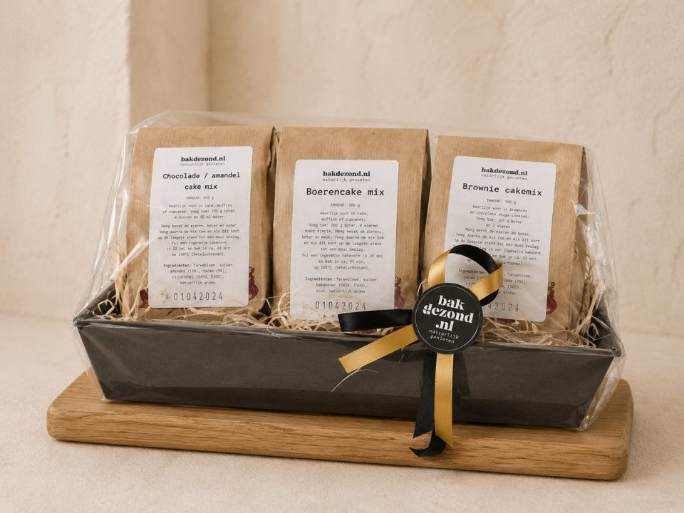 Bakgezond.nl Cakepakket met bakblik