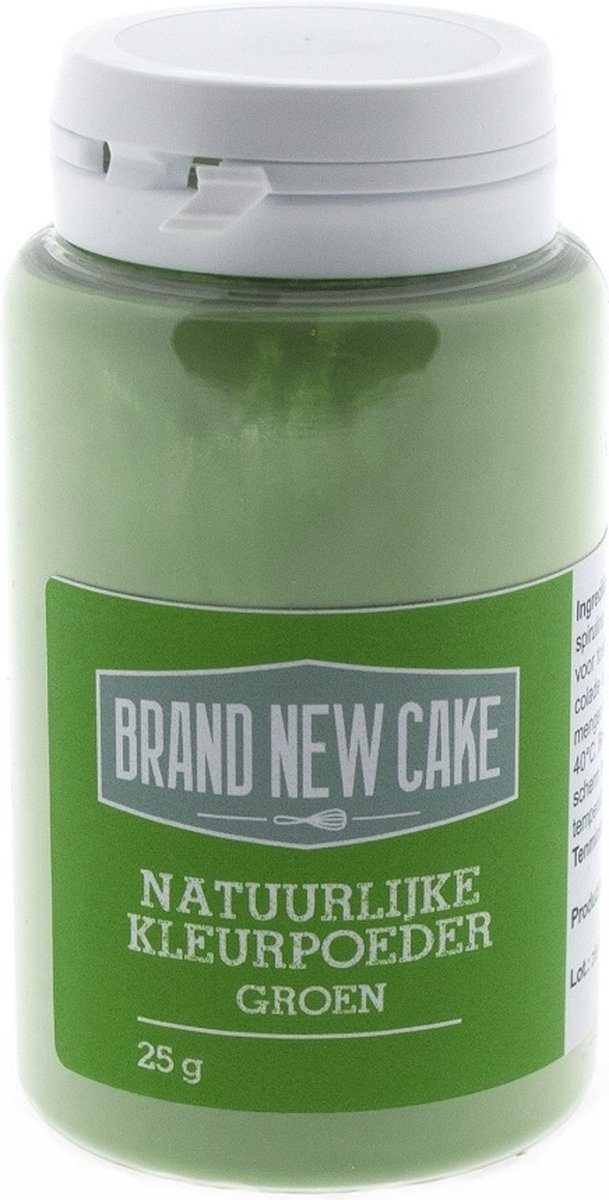 Brand New Cake Natuurlijke Kleurpoeder Groen 25 g