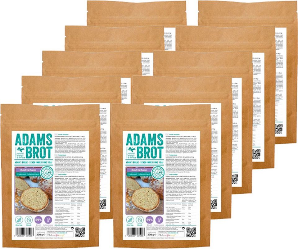 Adam's Brot Adams Brot Brotchen Broodjes Mix 10 x 200 g (10 stuks)