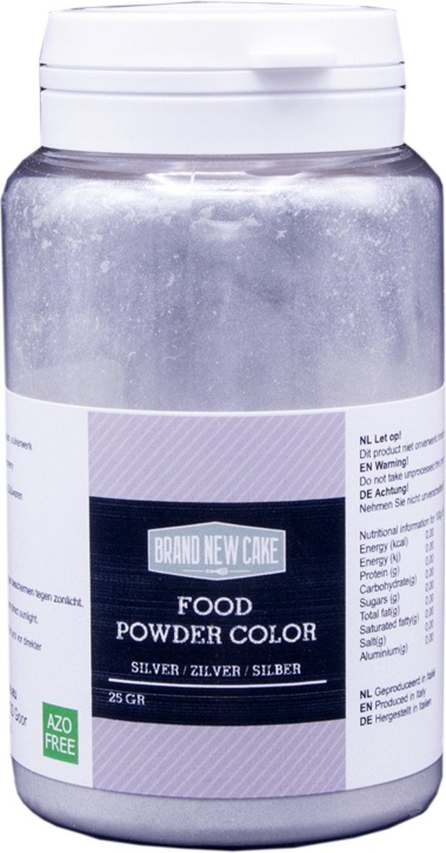 Brand New Cake Kleurpoeder Zilver 25 g