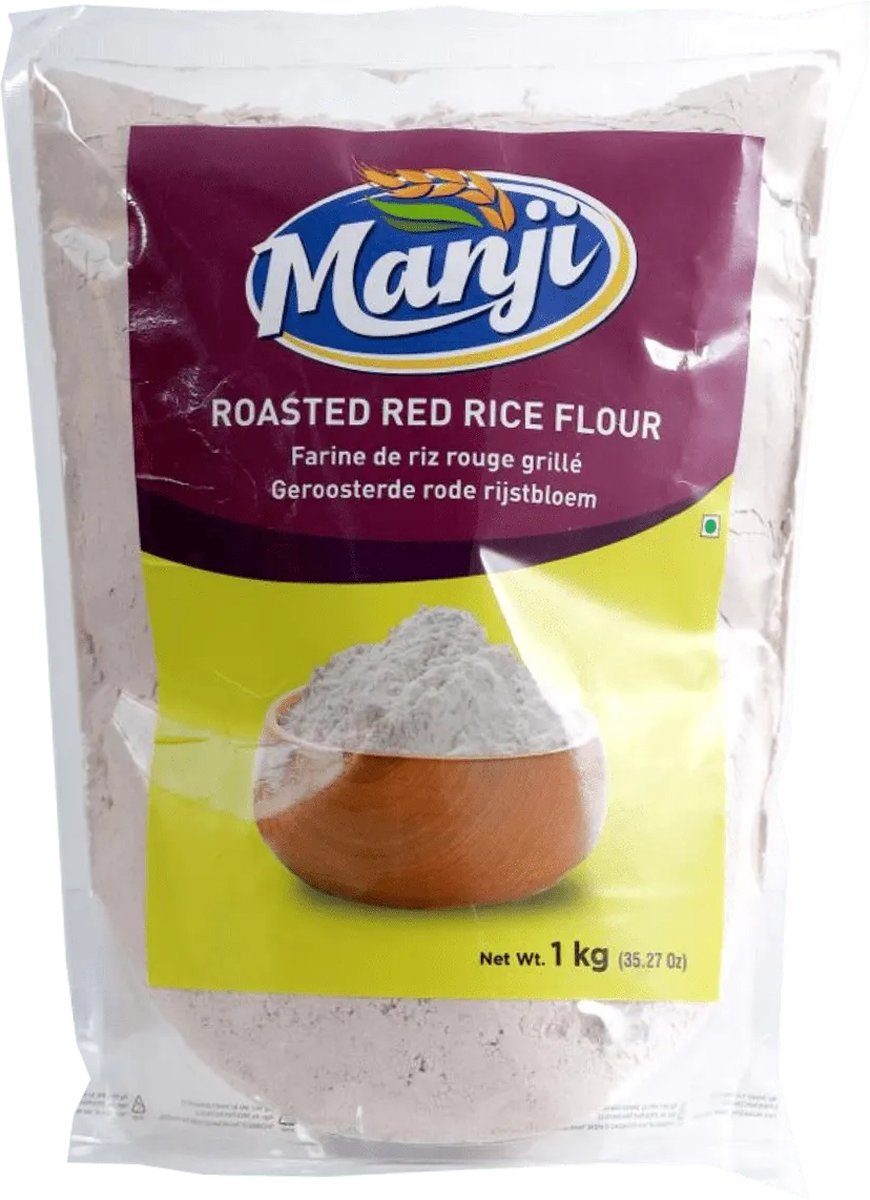 Manji Geroosterde Rode Rijstmeel 3 x 1 kg