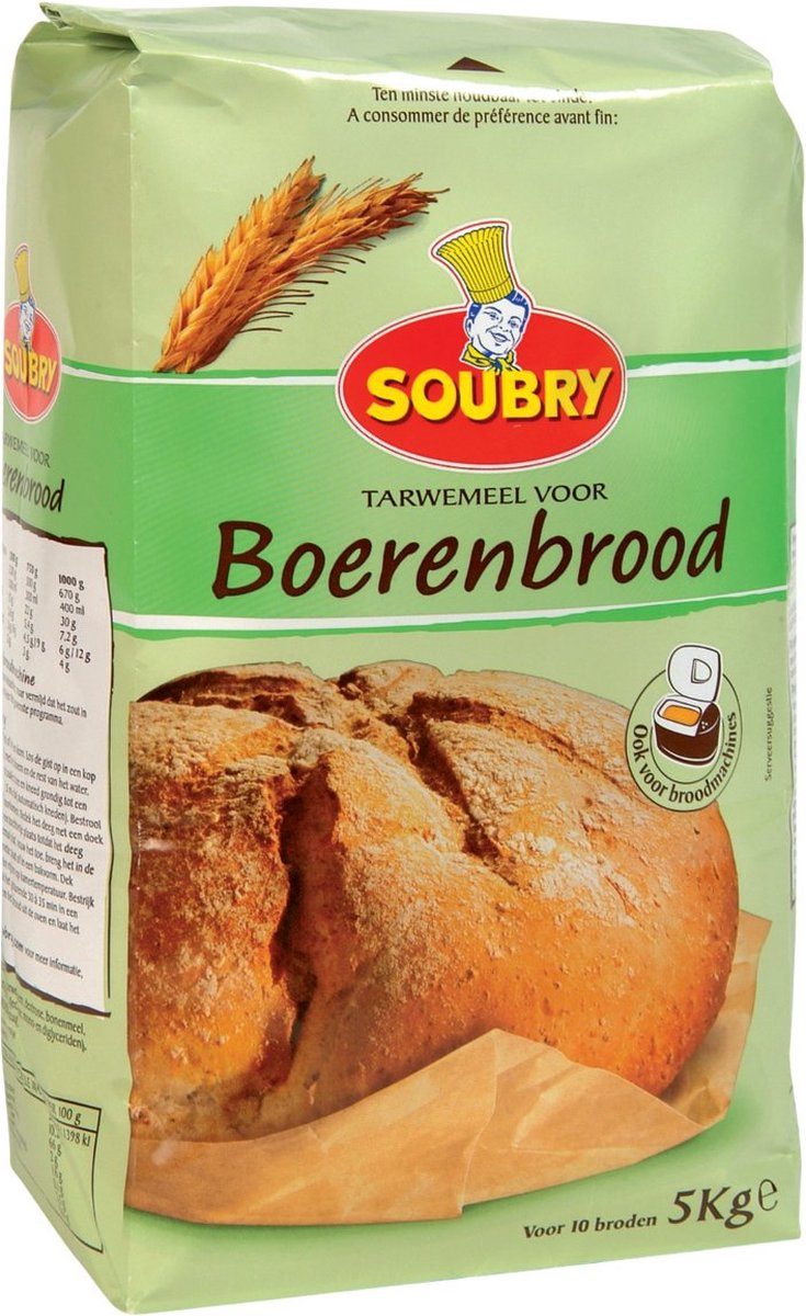 Soubry Tarwemeel voor Boerenbrood 5 kg
