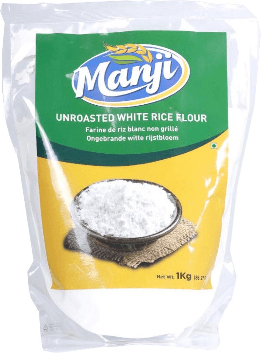Manji Ongeroosterde Witte Rijstmeel x 3 1 kg