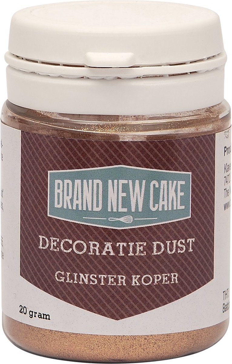 Brand New Cake Decoratie Dust Glinster Koper 20 g