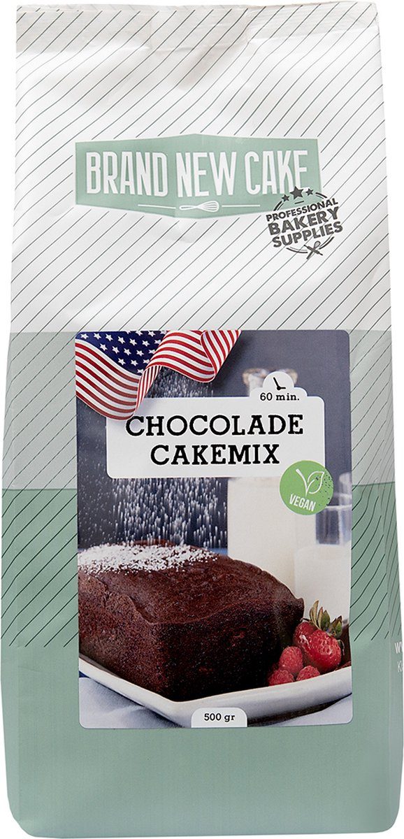 BrandNewCake bakmix Vegan Chocoladecakemix cakemix 500 g