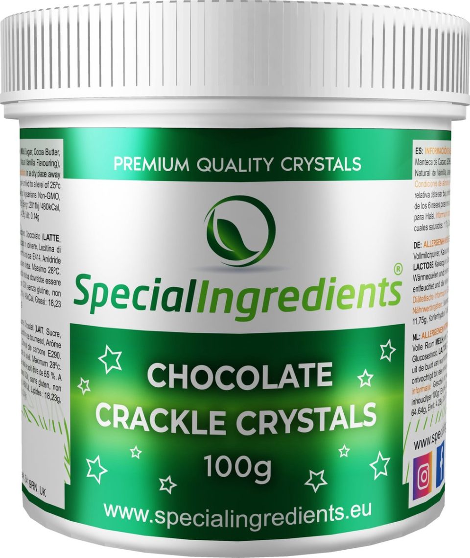 Special Ingredients Ltd. chocolade Crackle Crystals Knettersuiker 100 g