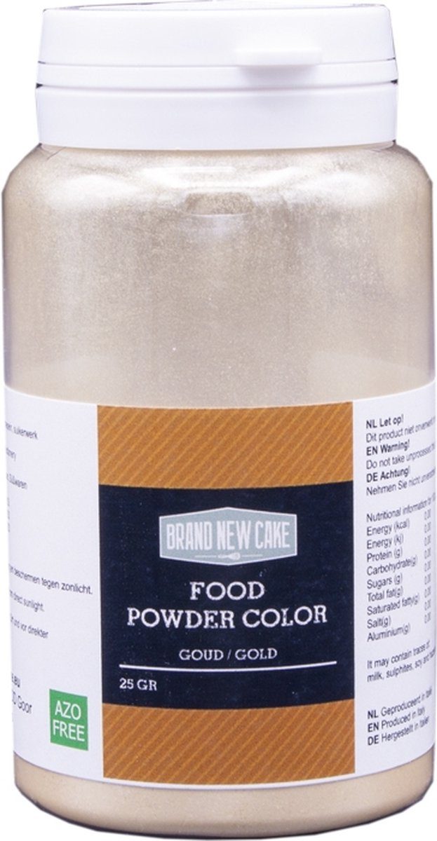 Brand New Cake Kleurpoeder Goud 25 g