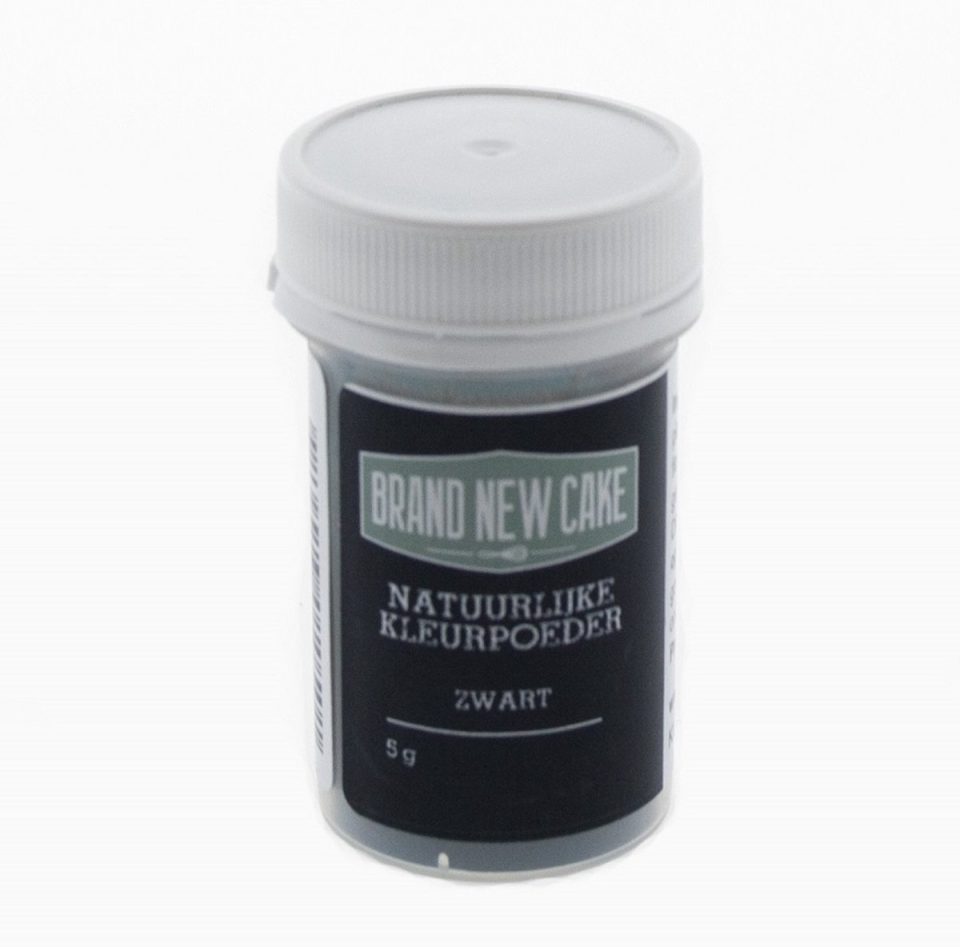 Brand New Cake Natuurlijke Kleurpoeder Zwart 5 g