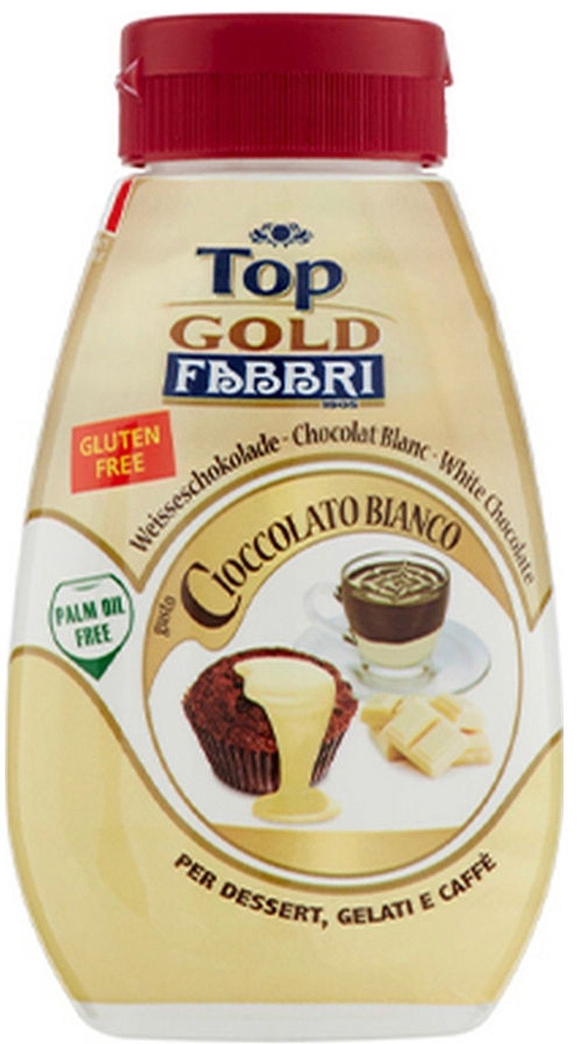 Fabbri chocolade Mini Topping Witte 165 ml