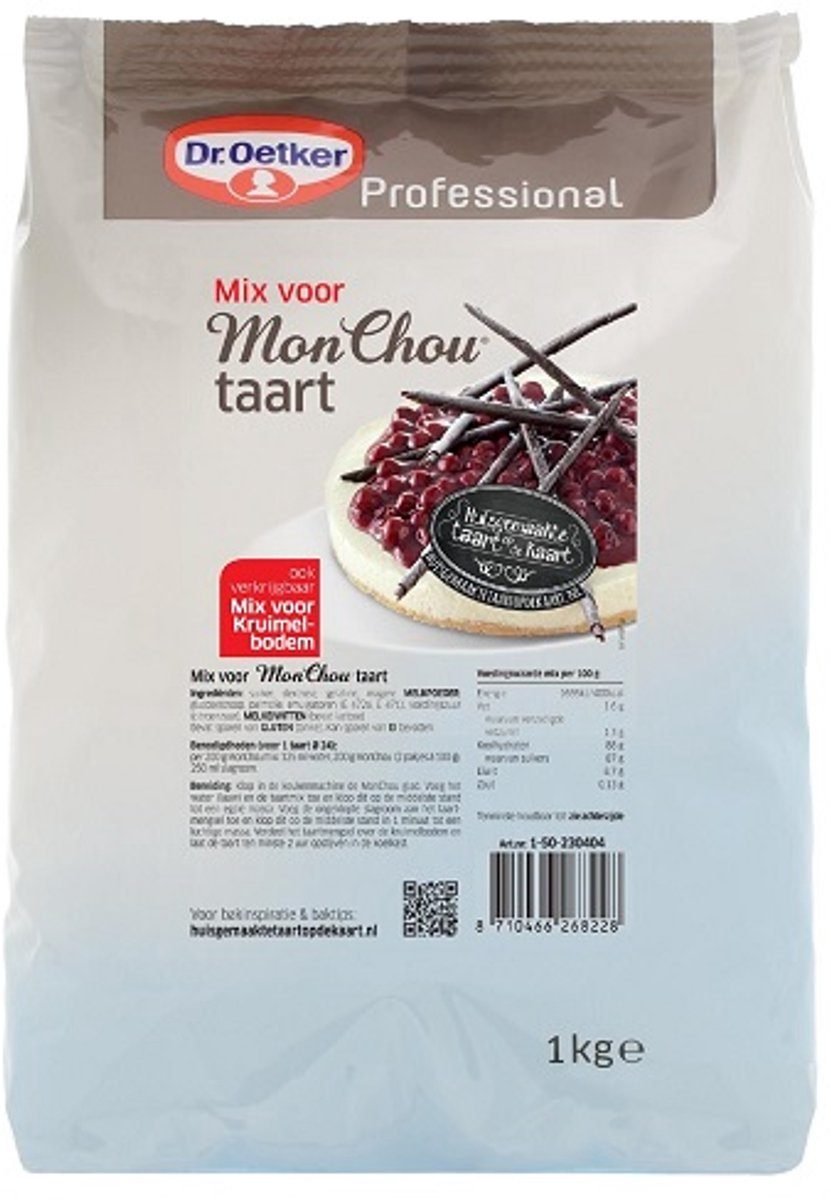 Dr. Oetker Mix voor Mon Chou taart 1 kg