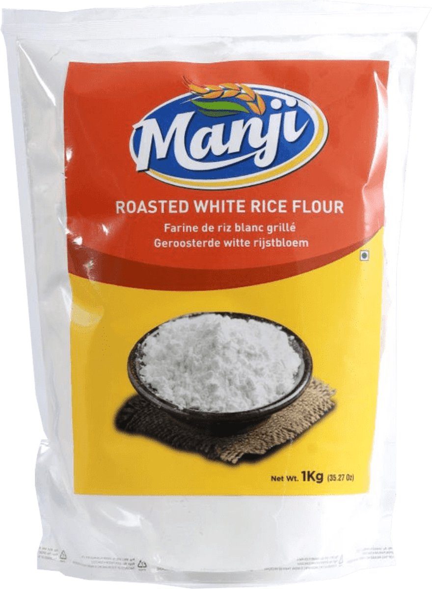 Manji Geroosterde Witte Rijstmeel 3 x 1 kg