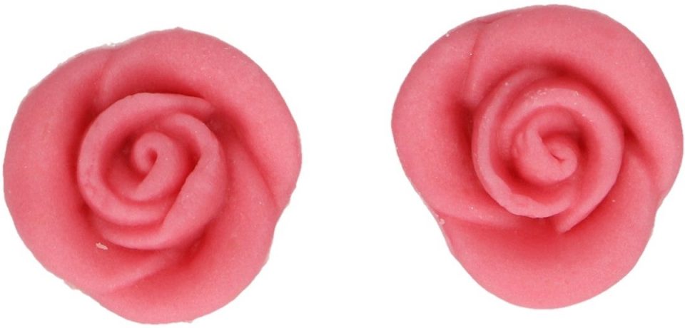 FunCakes Marsepeinen Taartdecoraties Roze Rozen (6 stuks)