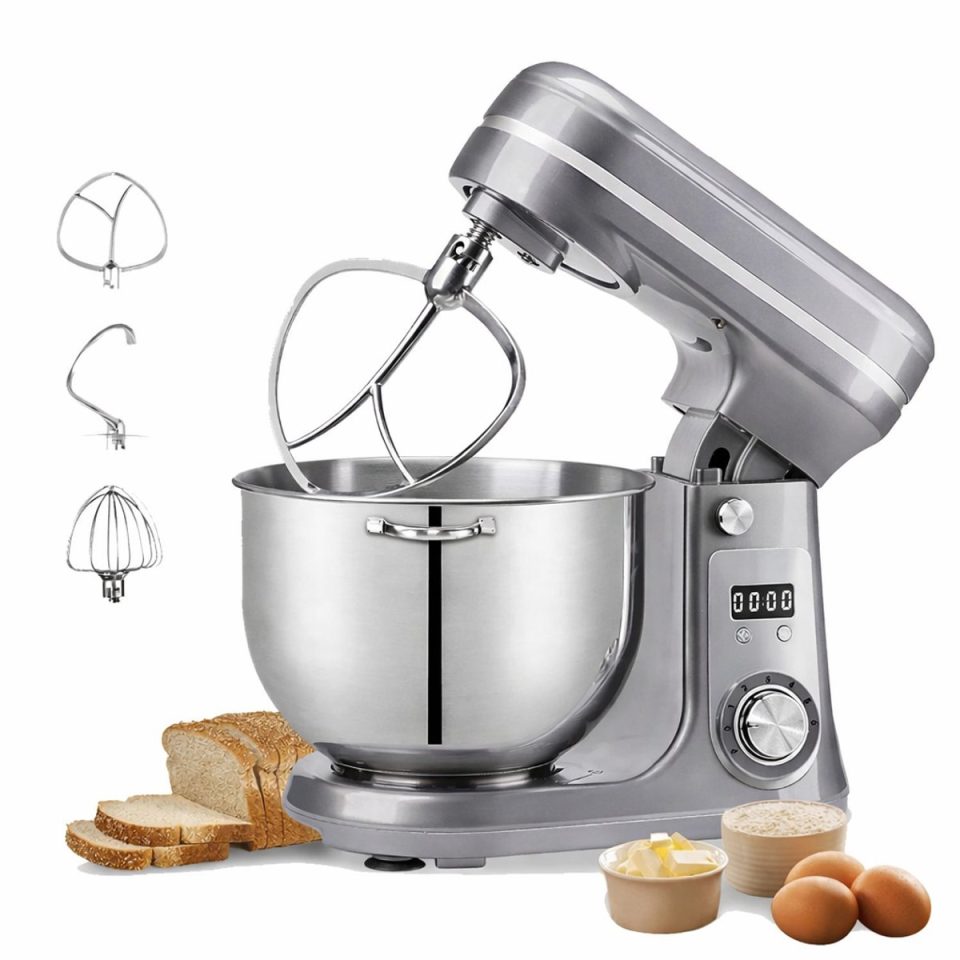 Sello! keukenmachine krachtige stille motor 1200 watt grijs 6 l