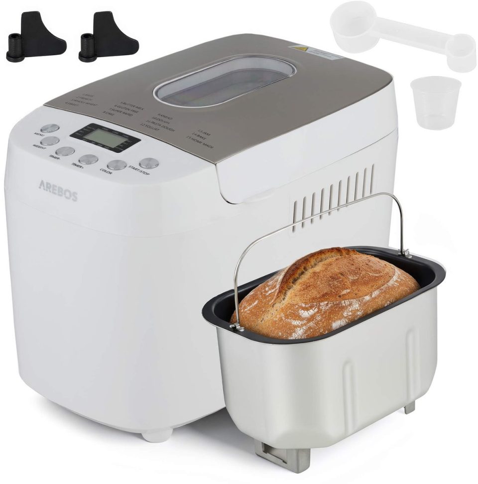Arebos broodbakmachine 850W 1500 g