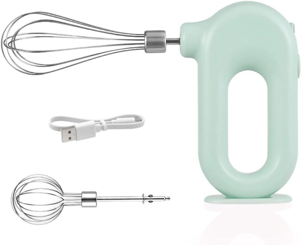 Qttvbtna handmixer Draadloze Groen