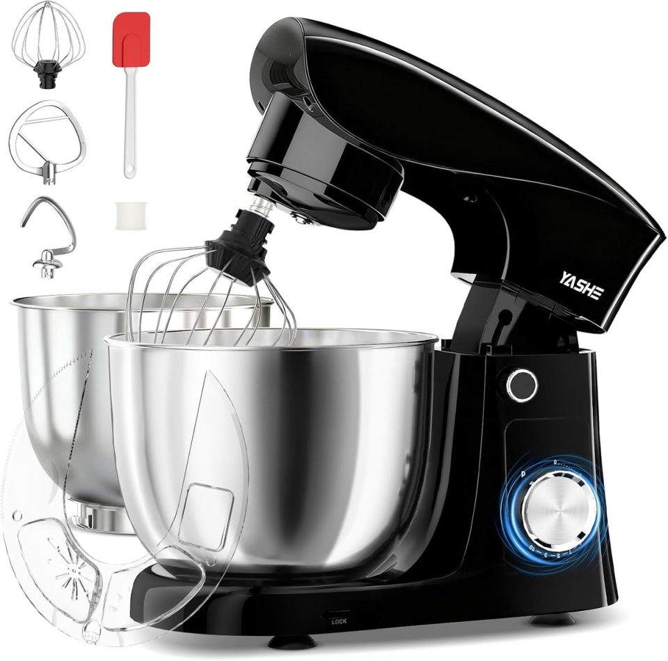 Yashe keukenmachine 1500 W rvs kommen 4,5 5 l
