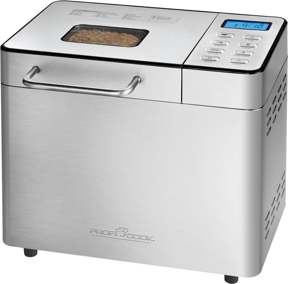 ProfiCook broodbakmachine BBA 1282 Timer -RvS