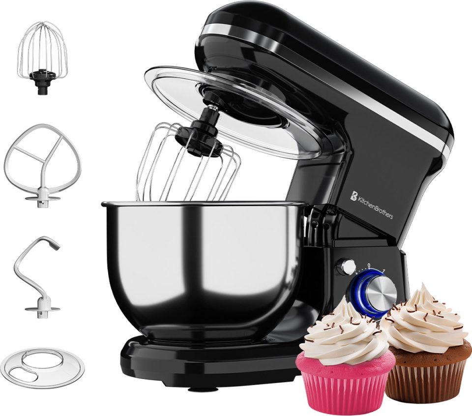 KitchenBrothers keukenmachine 1200W Zwart 5 l