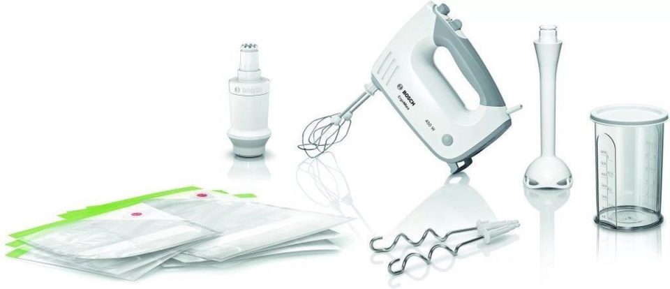 Bosch handmixer mfq364v0 ErgoMixx Vacuum 450W Wit