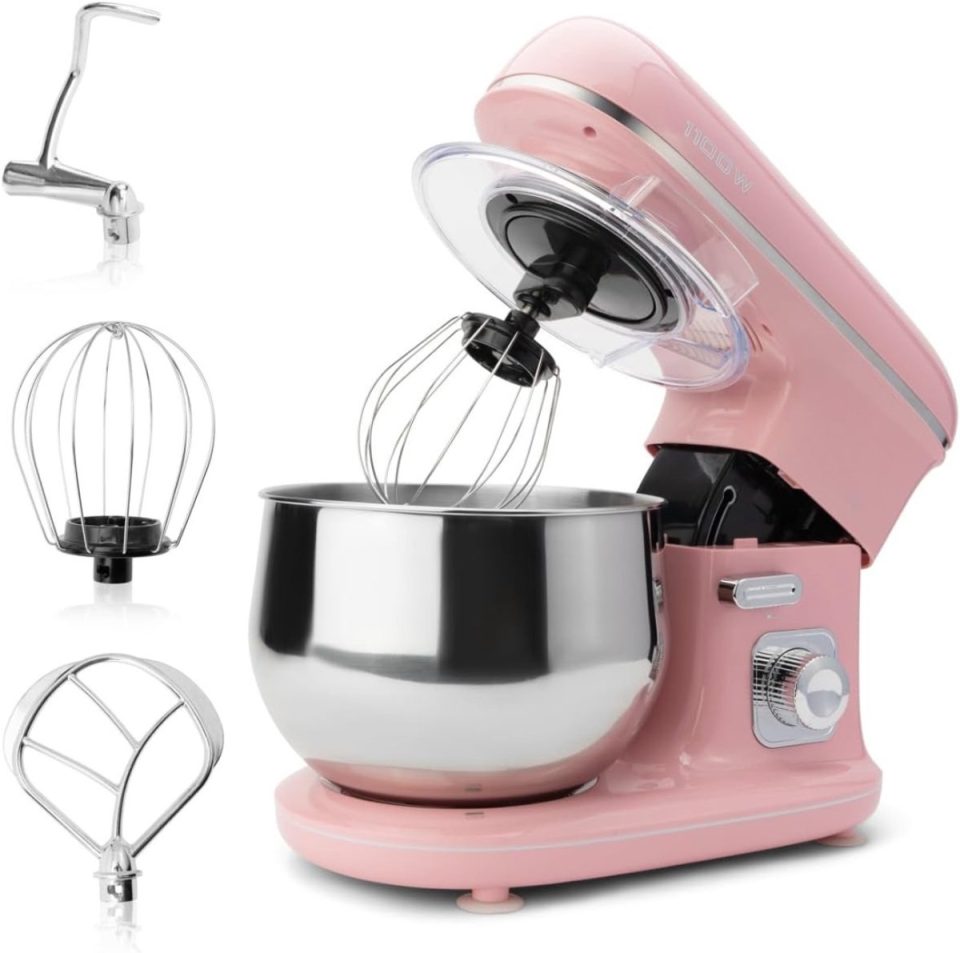 AMA Mixer met Mengkom Keukenmachine Roze