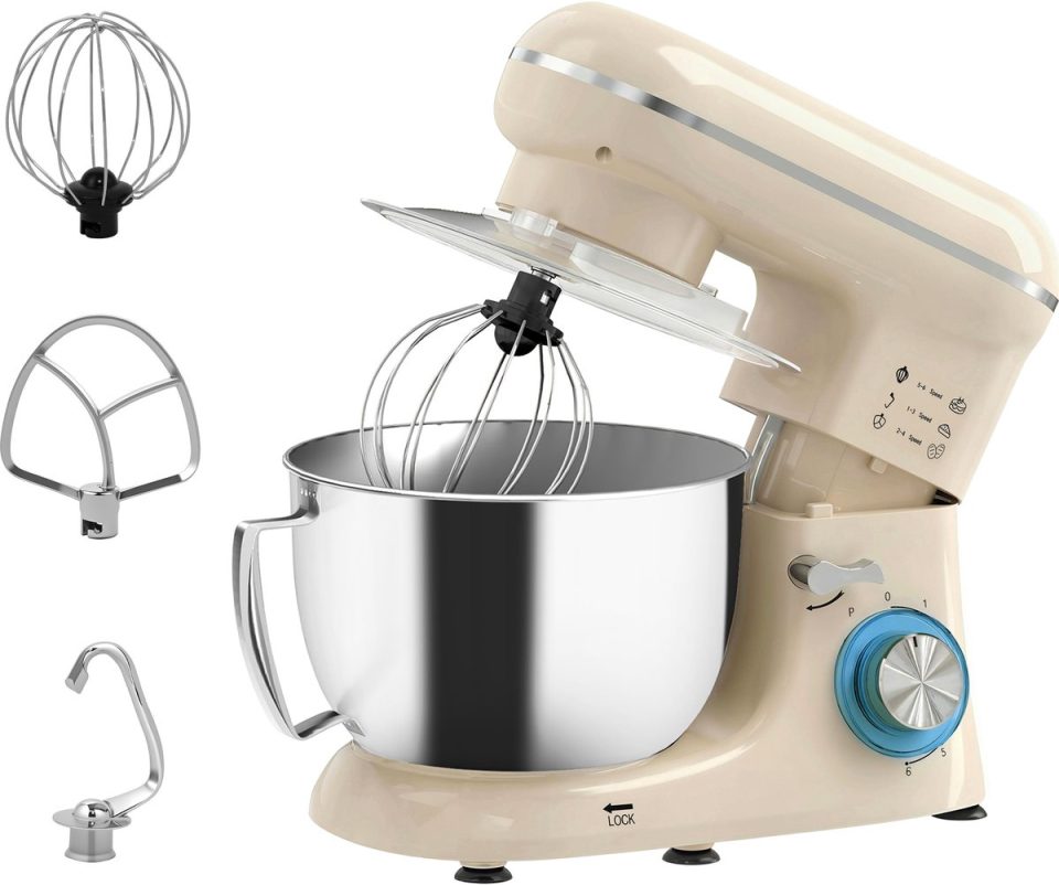 Ropilly keukenmachine 1300W Beige 4,5 l