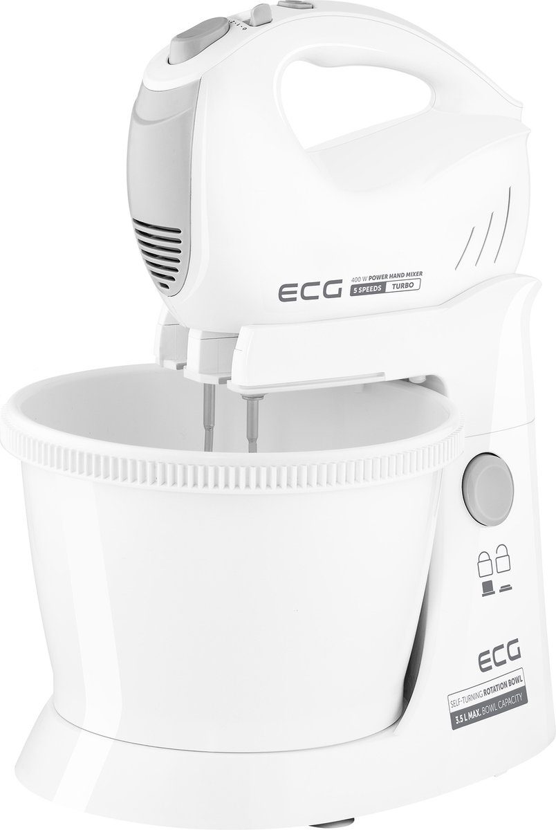 ECG handmixer RSM 4052 met roterende kom turbo boost function 400 W 3,5 l