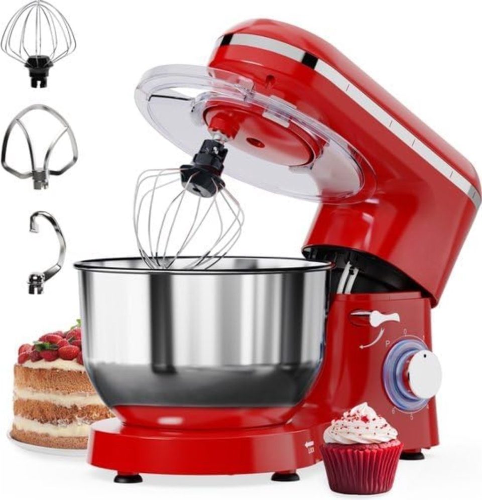 aura Mixer met mengkom Rood 39 cm 24 cm