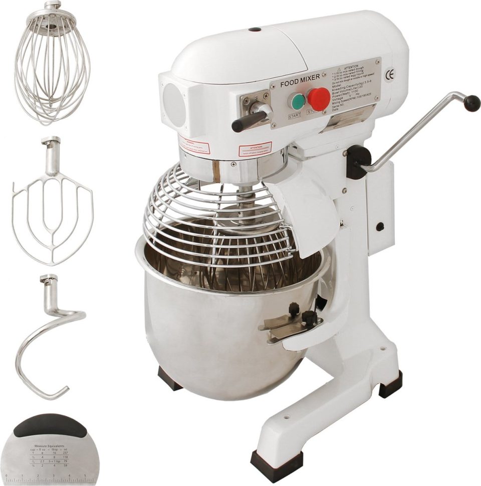 MonsterShop Horeca spiraalmixer zilver 3 versnellingen 20 l