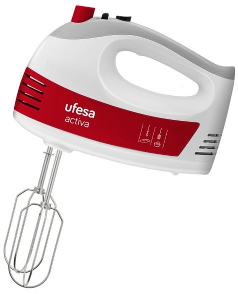 Ufesa handmixer BV4650 activa 400 W Rood, Wit