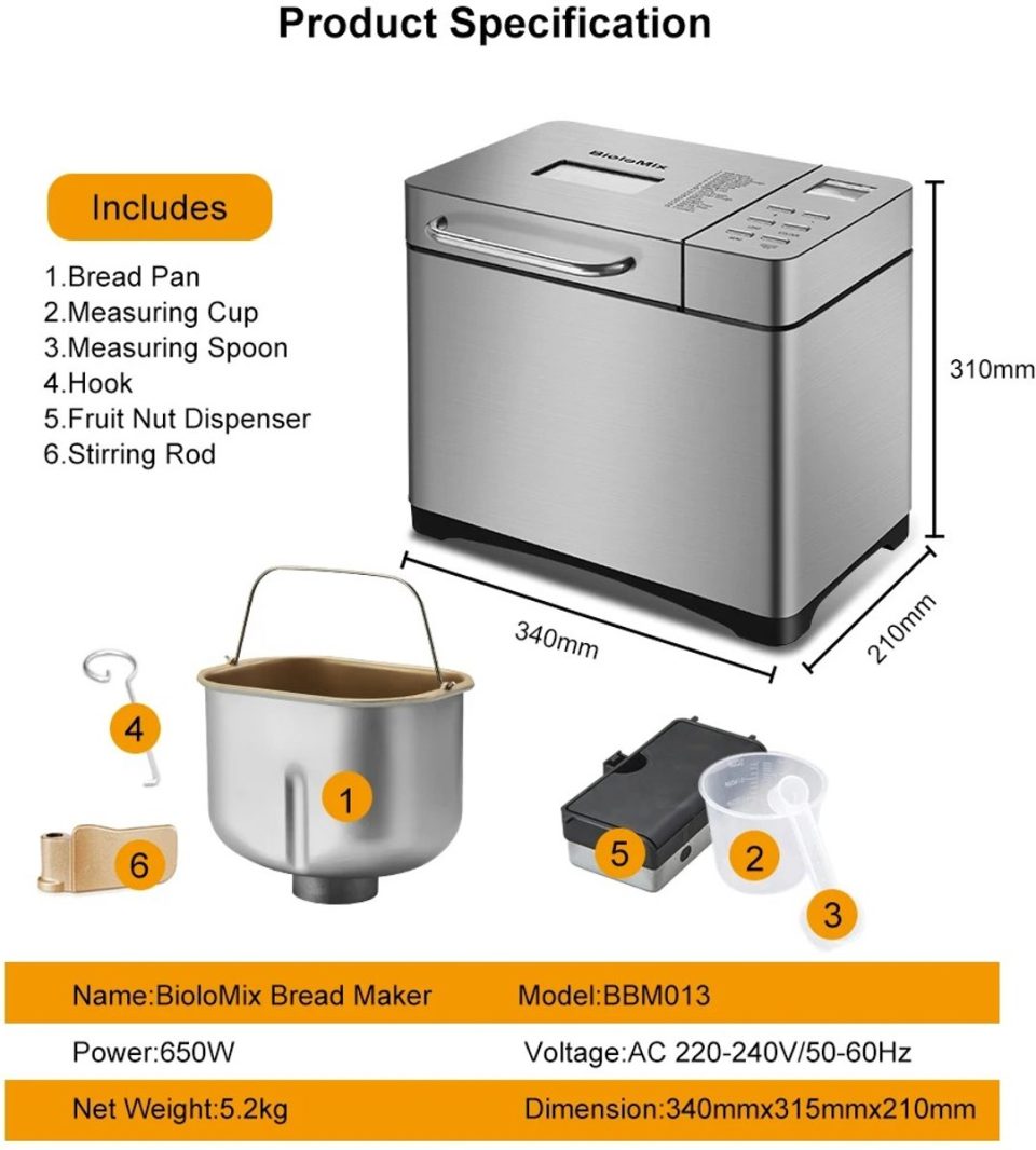 Waves broodbakmachine 6Seven 1 kg
