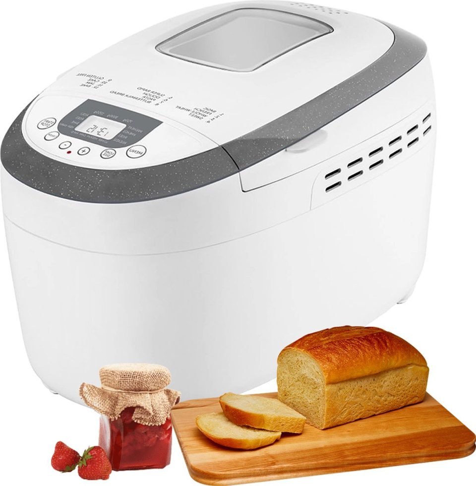 DailySupplies® broodbakmachine met 19 Programma's en Timer Zilver 100 g