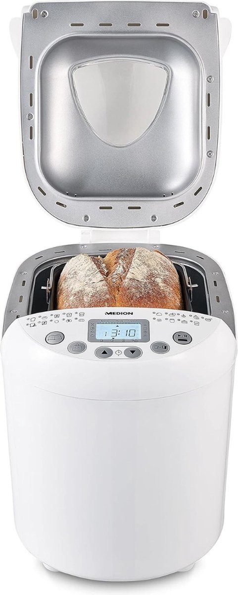 DailySupplies® broodbakmachines Broodbakmachine met 19 Programma's en Timer Broodmachine Voor Broodmix Wit 1000 g